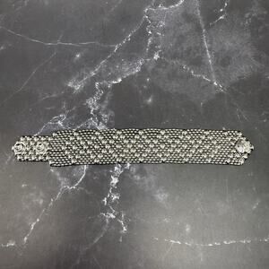 Sergio Gutierrez Liquid Metal Bracelet Adjust To 6.75 to 7.5 Inch Silver Tone